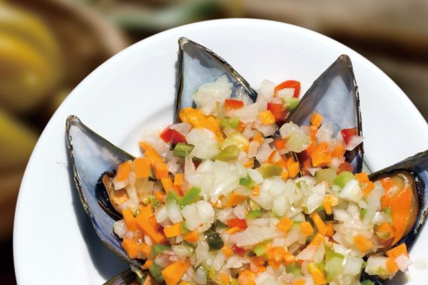 mejillones vinagreta